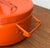 Mid-Century Modern Orange Enamel Pot by Seppo Mallat for Finel, 1960s For Sale - Image 14 of 18