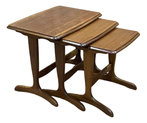 Nesting Tables in Teak, 1970s, Set of 3