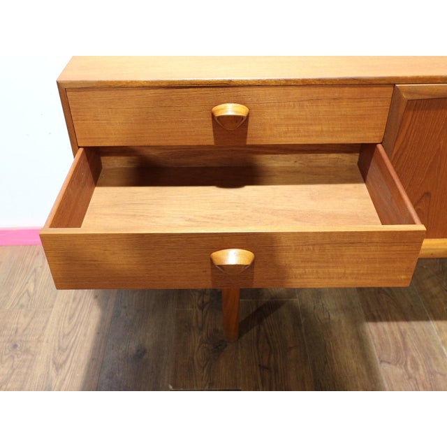1960s Mid Century Modern Vintage Teak Credenza Sideboard by McIntosh For Sale - Image 13 of 15