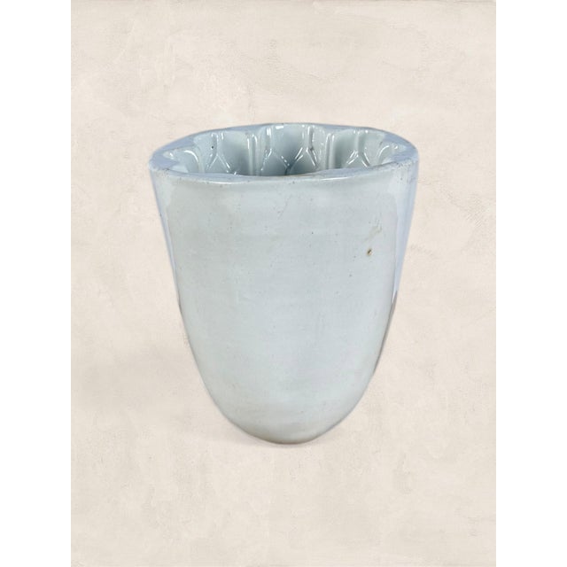Ceramic Antique English Victorian Fluted Jelly Mould For Sale - Image 7 of 10