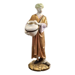 Cairo Water Carrier Figure by James Hadley for Royal Worcester, 1886 For Sale