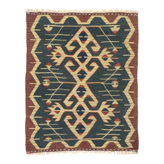 Vintage Persian Shiraz Kilim Rug - 02'10 X 03'06 For Sale
