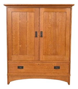 Stickley Mission Oak Arts & Crafts Media Cabinet