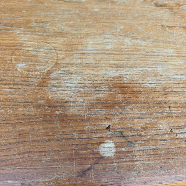 Square Teak Dining Table With 2 Leaves For Sale - Image 10 of 12