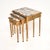 1930s Antique French Gilt Wood Nesting Tables with Marble Tops, 1930, Set of 3 For Sale - Image 5 of 13