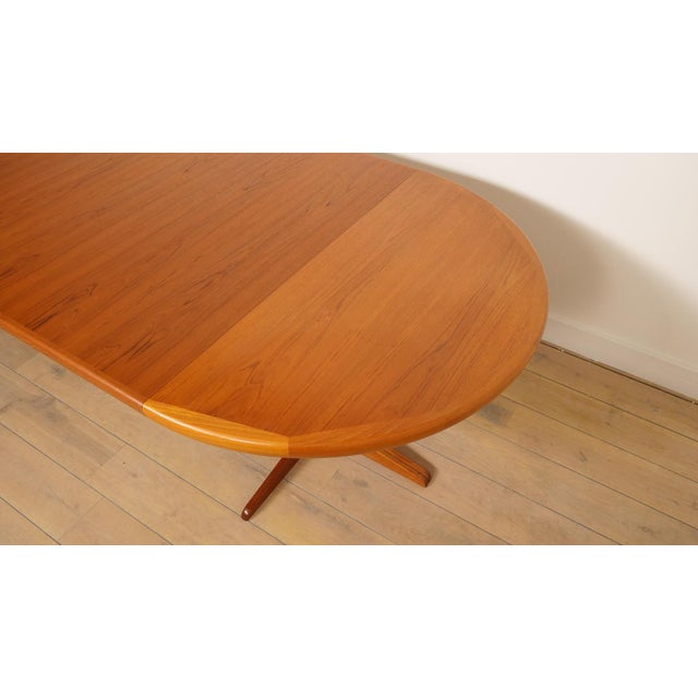 Vintage Round Dining Table in Teak, 1950s For Sale - Image 14 of 18