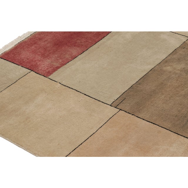 Vintage Zeki Müren Rug With Bold Cubist Deco Geometric Patterns - Rug & Kilim For Sale In New York - Image 6 of 8