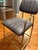 Charcoal Modern Glam Heavy-Duty Dark Gray Faux Suede & Brass Counter Stools (300lb Capacity) - Set of 3 For Sale - Image 8 of 11