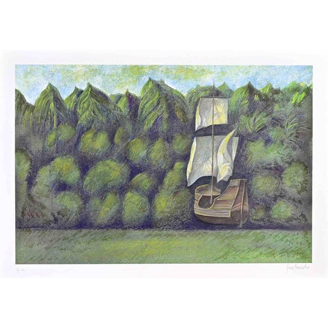 Screen print realized in 1990s. Hand signed in pencil lower tight. Artist's Proof. Excellent condition. This piece is...