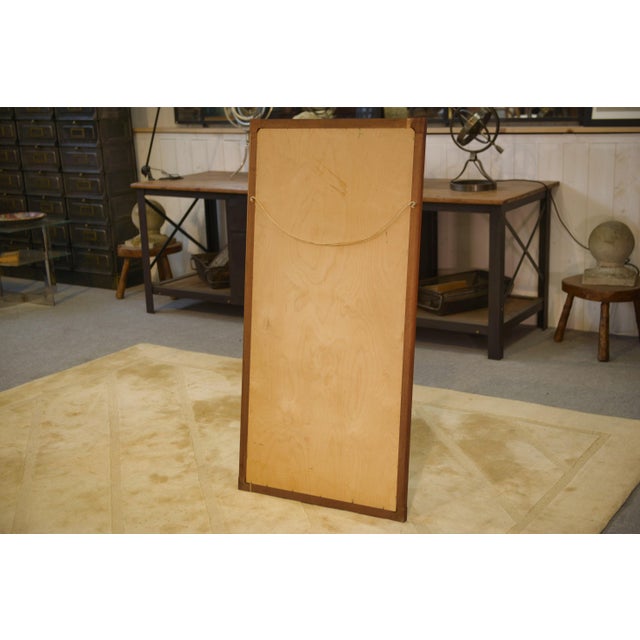 1960s Scandinavian Teak and Ceramic Mirror, 1960s For Sale - Image 5 of 7