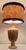 Vintage Italian Table Lamp with Turned and Fluted Pink-Painted Maple Column and Fabric Shade from Lamplove, 1970s For Sale - Image 3 of 11