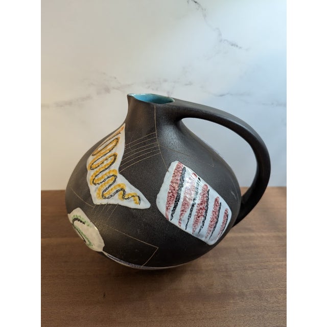 Mid-Century Modern 1960s Ruscha Keramik Jug Vase For Sale - Image 3 of 6