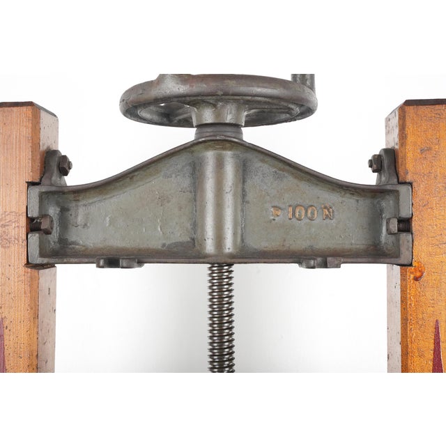 Antique Wooden Fruit Cider Press For Sale - Image 6 of 12