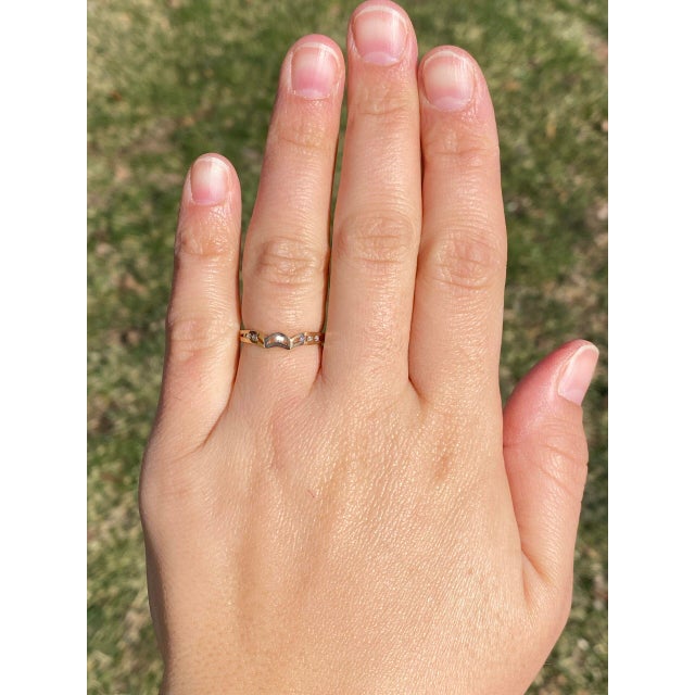 The Moda: Mid Century Modern Yellow Gold and Natural Diamond Ring For Sale - Image 11 of 11