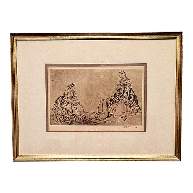 Eve and Two Victorians – Signed Print by Sir William Russell Flint For Sale