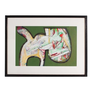 Abstract Mixed Media Painting by James L. Bruch For Sale