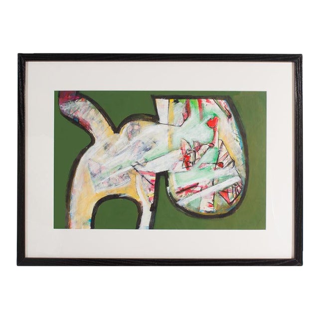 Abstract Mixed Media Painting by James L. Bruch For Sale