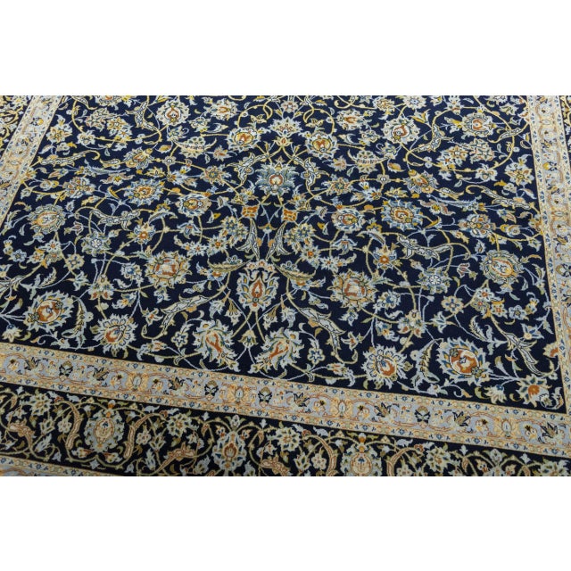Textile Kashan Cork Rug in Fine Cork Wool For Sale - Image 7 of 13