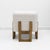 Modernist Italian Ash Wood Stools in White Bouclé, 2000, Set of 2 For Sale - Image 4 of 7