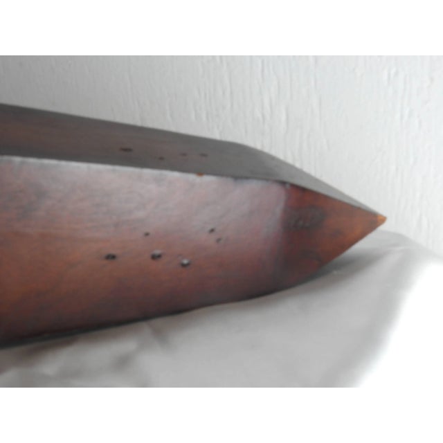 Brown Vintage Wood Obelisk For Sale - Image 8 of 9