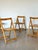 Vintage Folding Chairs in Ash and Vienna Straw, 1970s, Set of 4 For Sale - Image 4 of 18