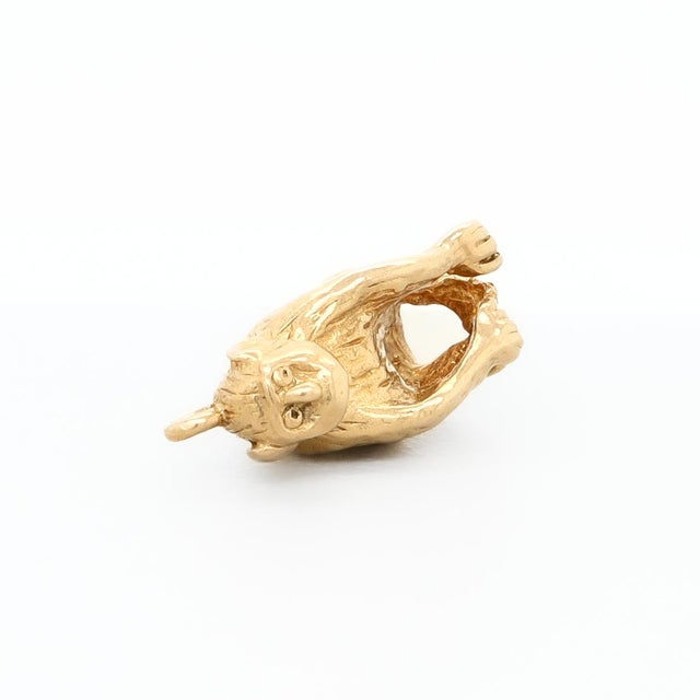 Vintage English 9ct. Gold Figural Monkey or Chimpanzee Charm for a Bracelet For Sale - Image 14 of 14