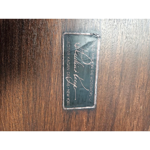 Vladimir Kagan Walnut and Acrylic Custom Dining Table - 102 Inches For Sale - Image 17 of 18