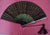 Black 19th Century Fan with Black Lace Wooden Strands and a Pearly For Sale - Image 8 of 12