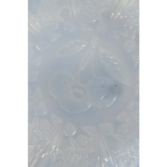 Jeannette Glass Cherry Blossom 7pc Set Saucers Junior Plates Pastel Blue 5051b For Sale - Image 11 of 13