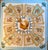 Hermes Les Coqs D’or Silk Scarf 1960 Designed by Françoise De La Perriere For Sale - Image 10 of 12