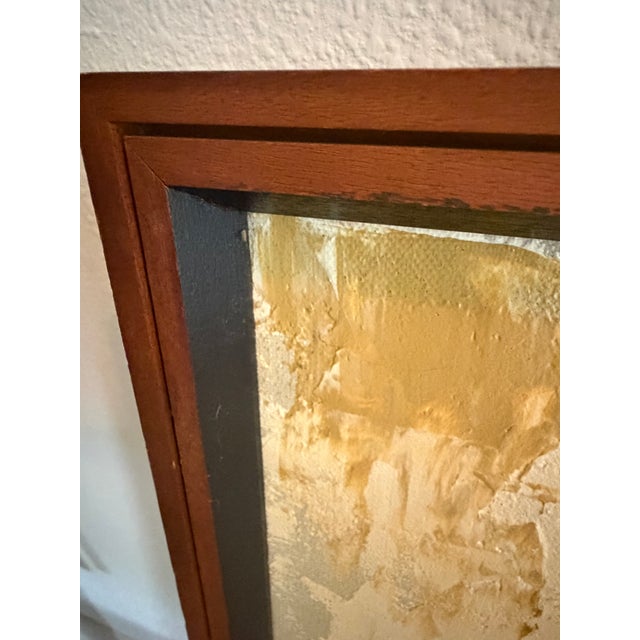 Original Etta Benjamin Cien (1924–2009) Mid-Century Modern Painting, Hillside Original For Sale - Image 11 of 12
