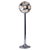 Floor Lamp by Oscar Torlasco, realized in Italy in 1970s. Chromed metal, ground glass, plastic material. Very Good general...