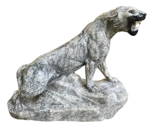 Marble Panther Sculpture from Garnier