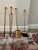 Howes-Marked Brass Fireplace Tool Set and Stand With Cannonball Andirons, Made in Usa For Sale - Image 12 of 13