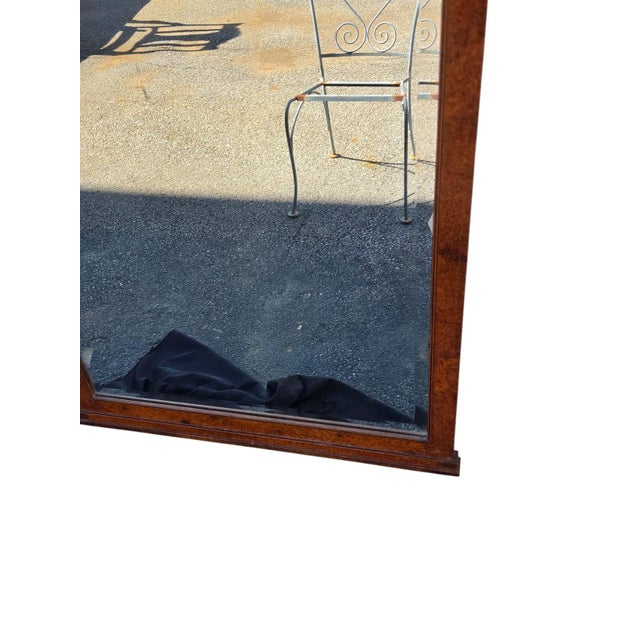 19th Century French Art Deco Fruitwood Stencil Inly Heavy Mirror. For Sale - Image 13 of 18