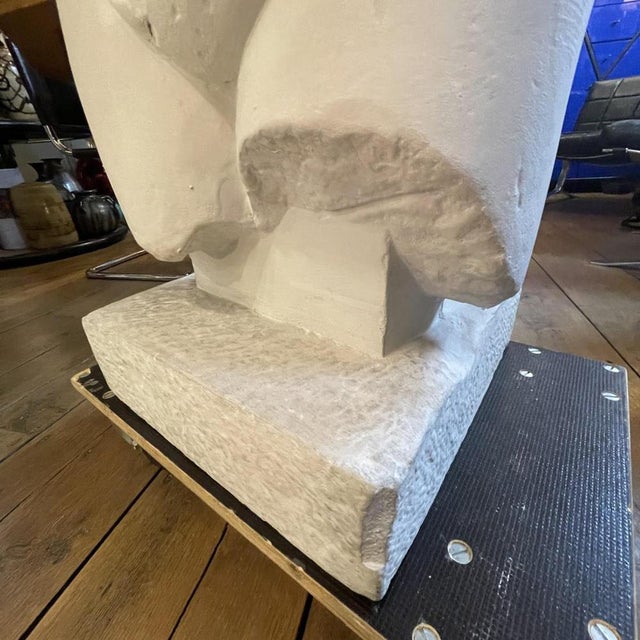 Large Studio Plaster Sculpture Bust of Woman by Lola Di Vito For Sale - Image 11 of 12