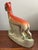 1980s Vintage Staffordshire Style Whippet Dog With Fish For Sale - Image 5 of 9