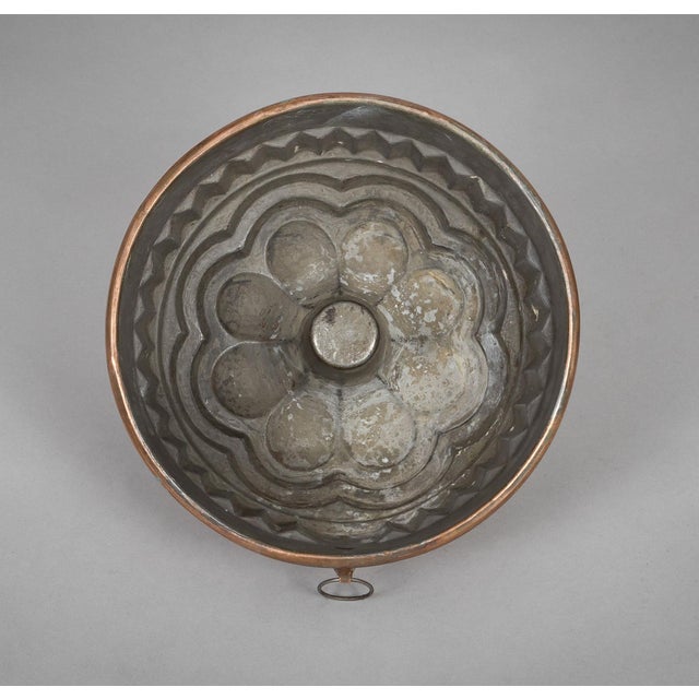 Antique English Copper Bundt Mold For Sale - Image 4 of 4