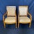 This set of two elegant Empire arm chairs stand out for their classic simple design and the beautifully shaped front legs....