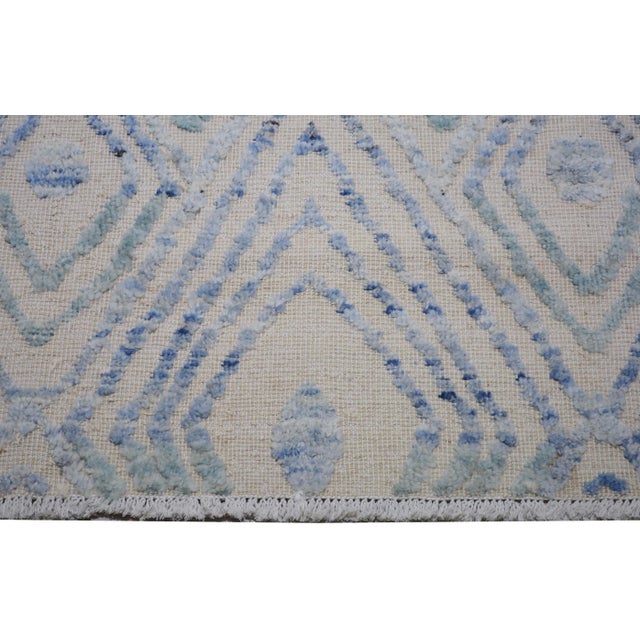 Moroccan Sheba Hand Knotted Wool Rug, 9'9x13'9 For Sale - Image 4 of 5