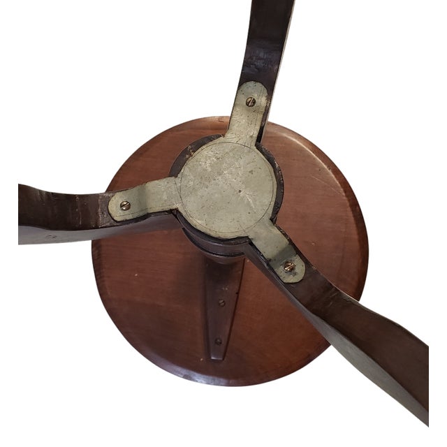 Wood Antique American Solid Walnut Candle Stand or Accent Table, Turned Pedestal Tripod Base, C. 1845 For Sale - Image 7 of 7