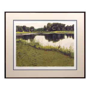 Gordon Mortensen "Early June" Hand Signed Limited Edition Woodcut Art 1985