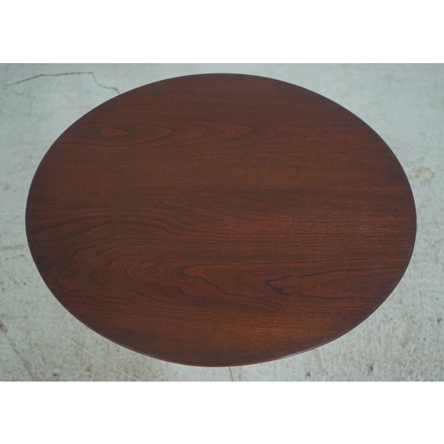 Traditional Eldred Wheeler Cherry Primitive Style Occasional Table For Sale - Image 3 of 12