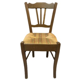 Antique Beech Side Chairs, 1900s, Set of 4 For Sale