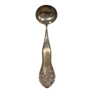 Antique Gorham "Lancaster" Sterling Silver Soup Ladle. Monogram of "L De L" For Sale