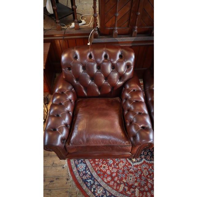 Bulgari Club Chairs in Leather from George Smith, 2010s, Set of 2 For Sale - Image 15 of 18