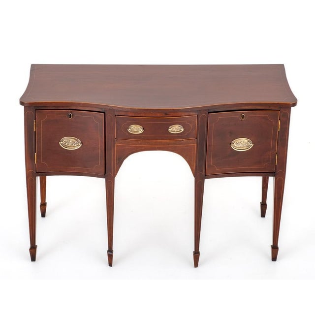 Georgian Sideboard in Mahogany Server Buffet, 1890s For Sale - Image 16 of 16