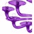 2020s Italian Contemporary Violet Murano Style Glass Chandelier For Sale - Image 5 of 7