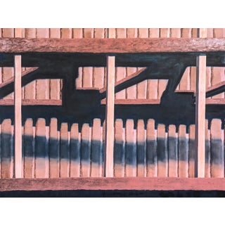 Tommy Taylor "In Concert" Contemporary Neutral Toned Realistic Close Up of Wooden Fence, 2023 For Sale