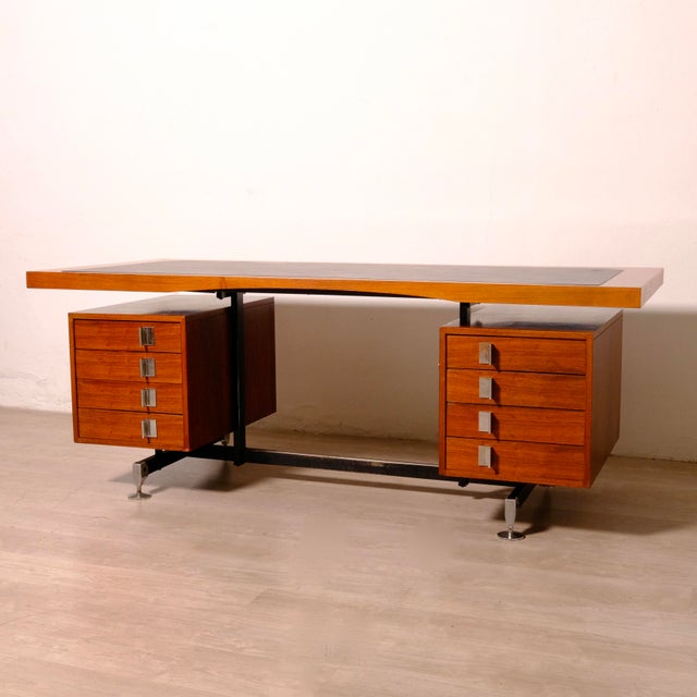 Executive Desk in Rosewood, Italy, 1950s-1960s For Sale - Image 9 of 18